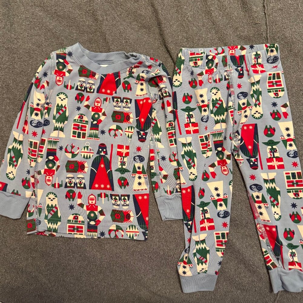 Hanna Andersson - Kids STAR WARS Holiday L/s PJs in HannaSoft - 2T